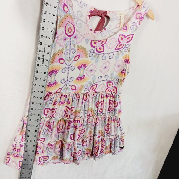 Matilda Jane, Women's Sleeveless, Tiered Top, Floral  Print, Cottage Core, Small - Picture 15 of 16